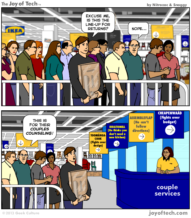 The Joy of Tech comic... IKEA's new offering.
