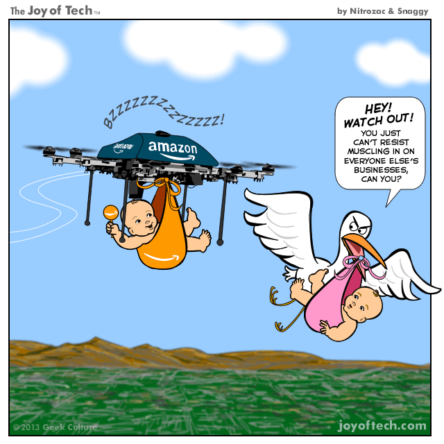 Amazon drones on