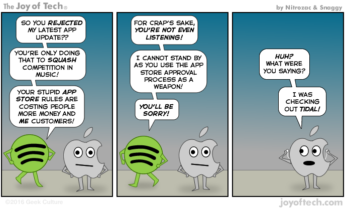 Spotify gives Apple an earful!