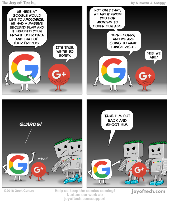 Google's apology!