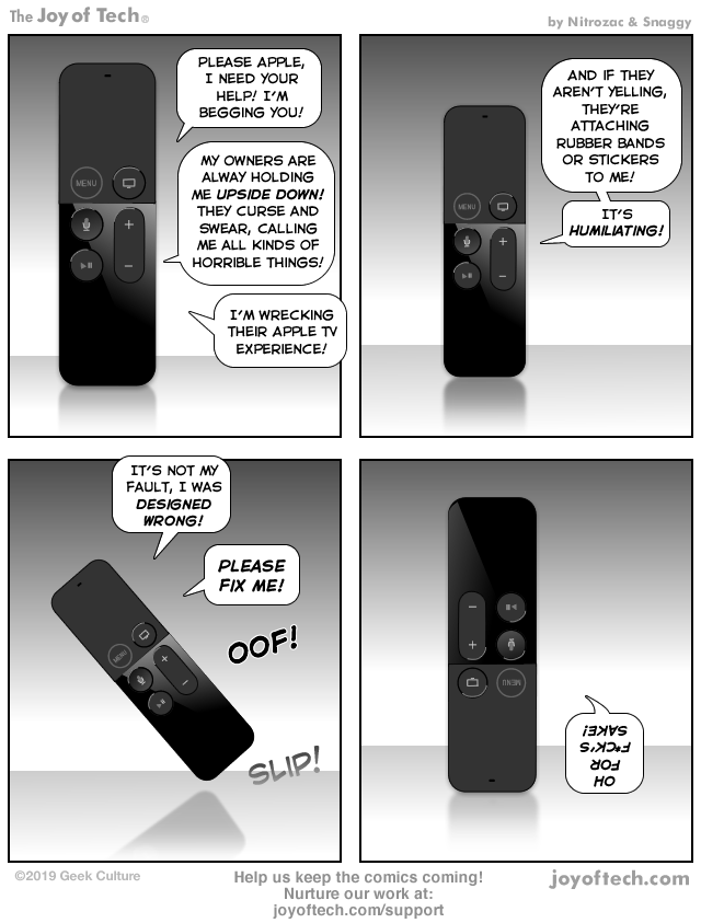 Apple Siri Remote's plea for help!