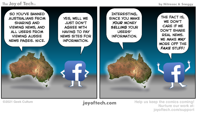 Facebook VS Australia!