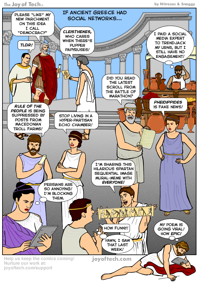 If Ancient Greece had social networks...