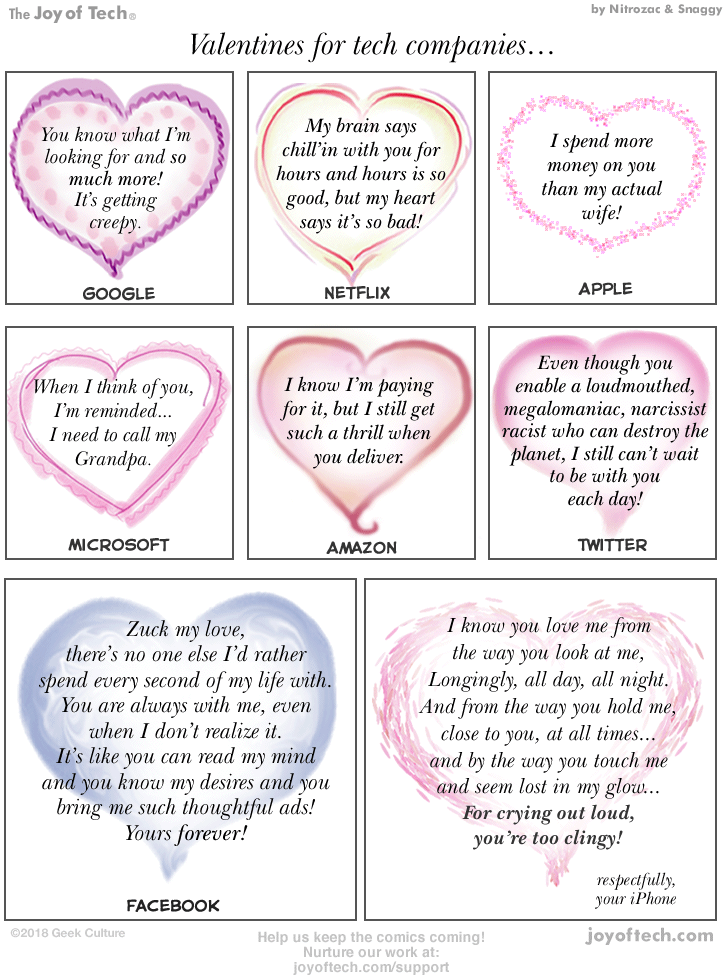 Valentines for Tech Companies!