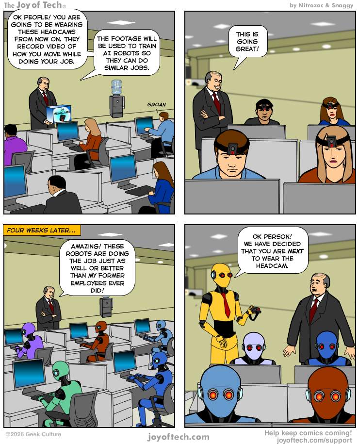 Robot see, robot do.